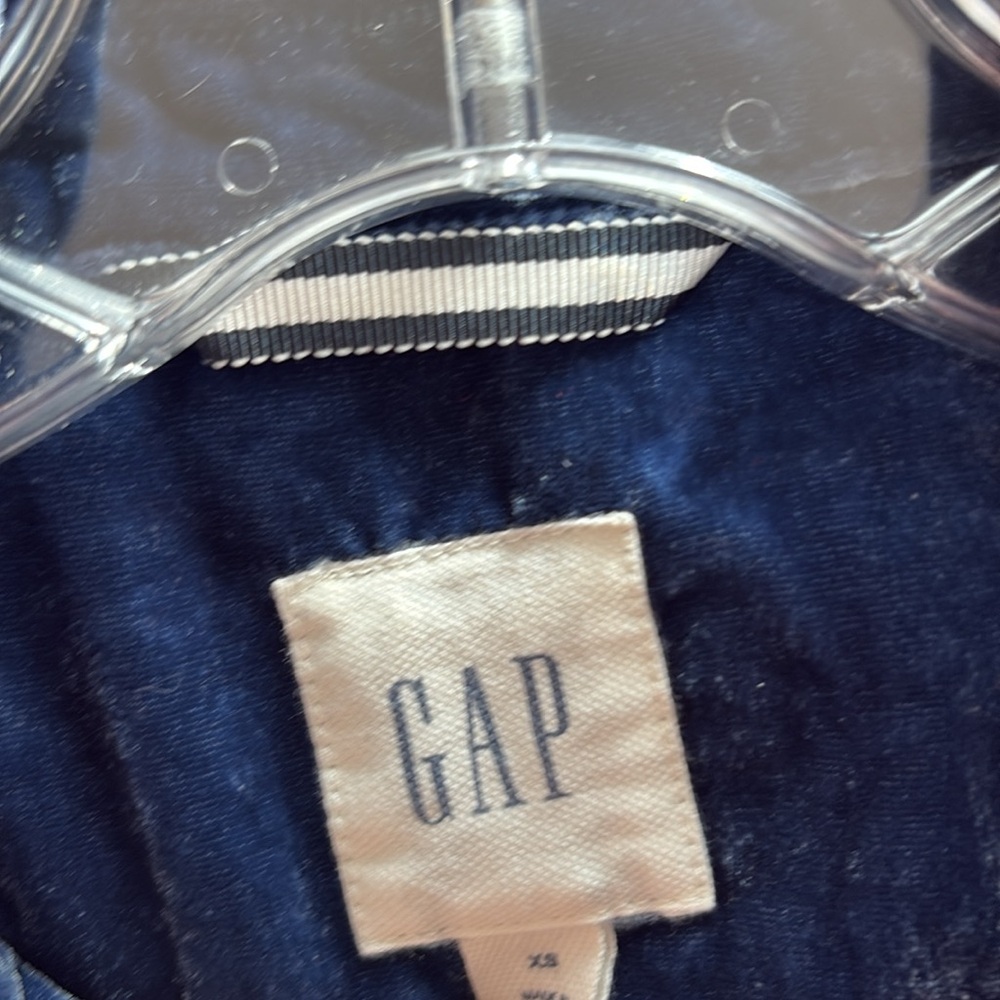 GAP blue velvet jacket - Picture 2 of 3